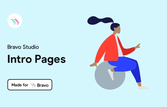 Bravo Sample: Intro Pages  - Free Figma Template