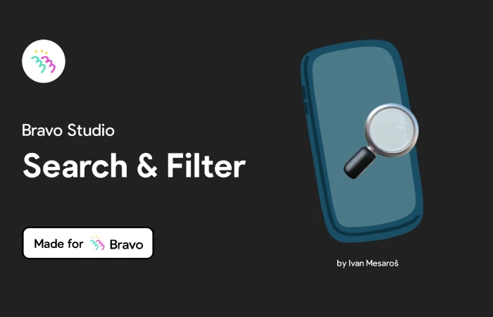 Bravo Sample: Search & filter  - Free Figma Template