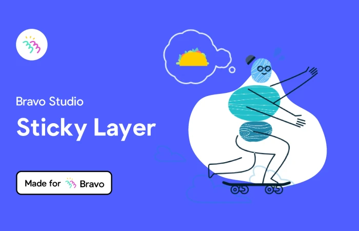 Bravo sample: Sticky Layer  - Free Figma Template