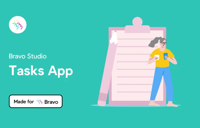 Bravo Sample: Tasks app  - Free Figma Template
