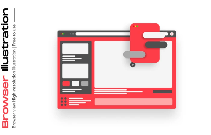 Browser Illustration  - Free Figma Template