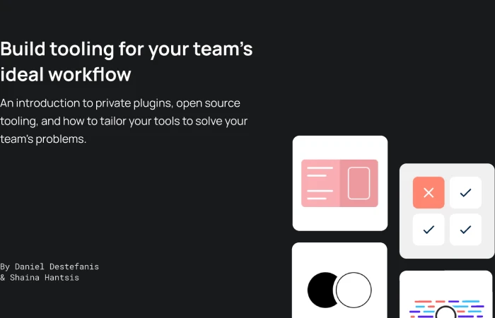 Build tooling for your team's ideal workflow slides  - Free Figma Template