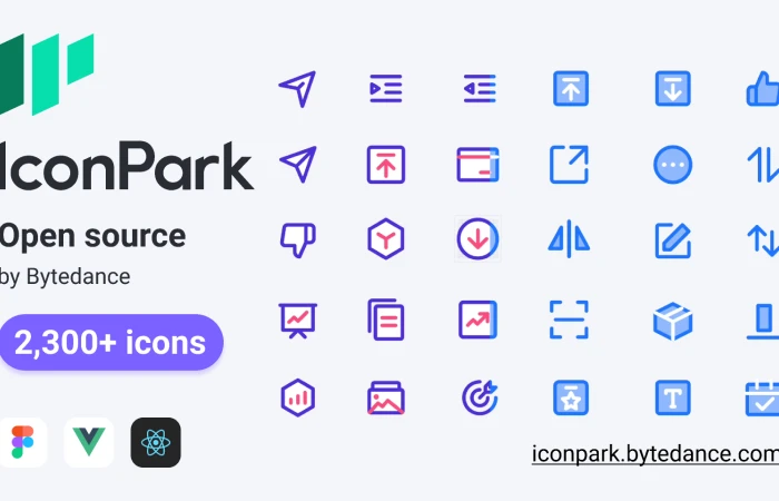 Byte Dance Icons Open Source(Outlined Version)  - Free Figma Template