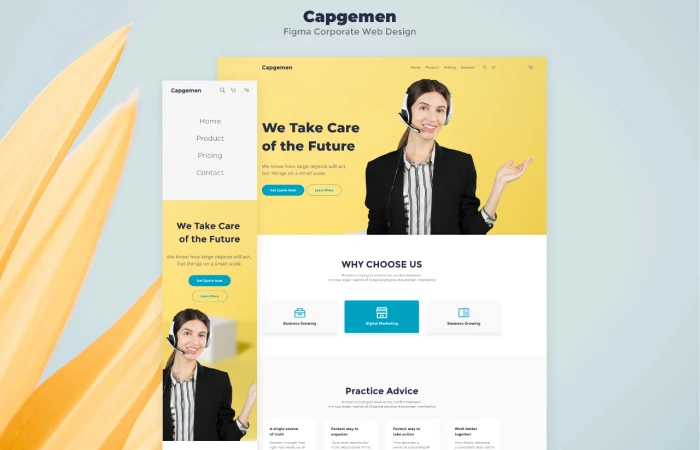 Capgemen - Figma Corporate Web Design  - Free Figma Template