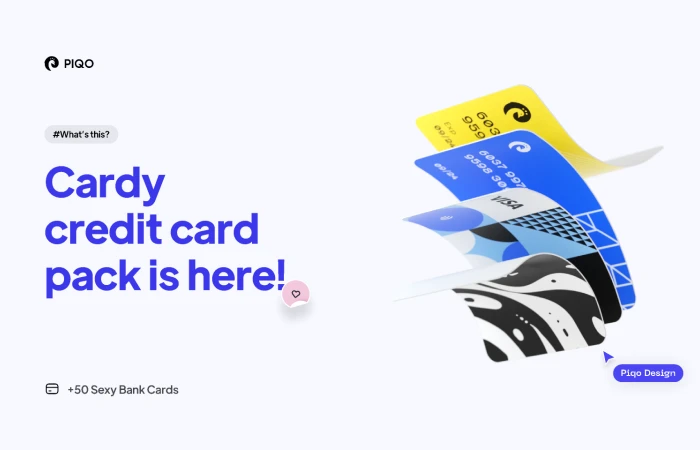 Cardy V1.0 | +50 free Bank cards  - Free Figma Template