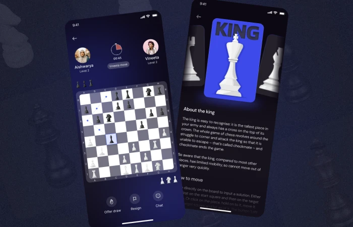Chess Mobile Game  - Free Figma Template