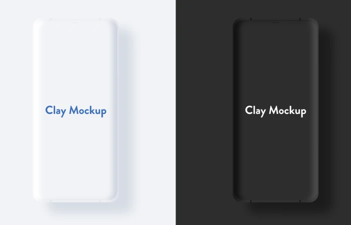 Clay Phone Mockup  - Free Figma Template