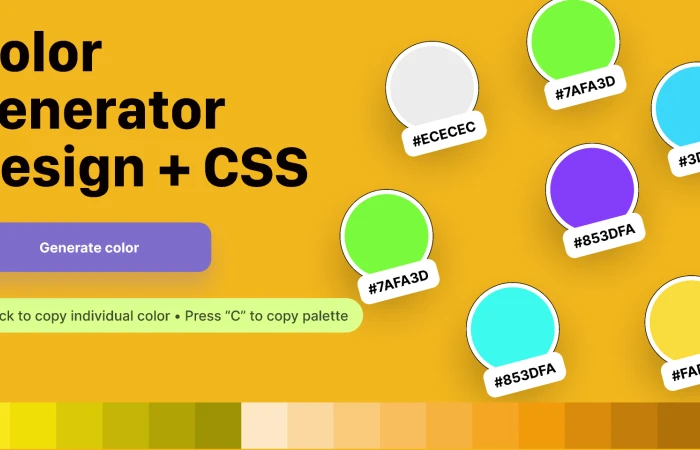 Color Generator + CSS  - Free Figma Template