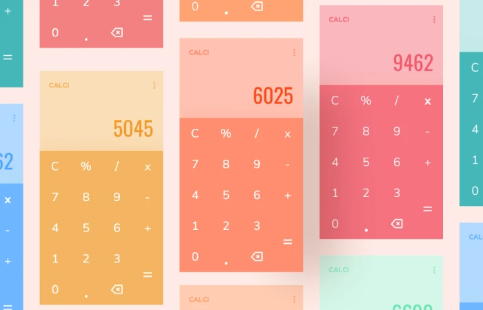 Colorful Calculators  - Free Figma Template