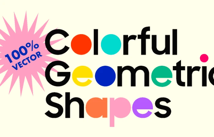 Colorful Geometric Shapes  - Free Figma Template