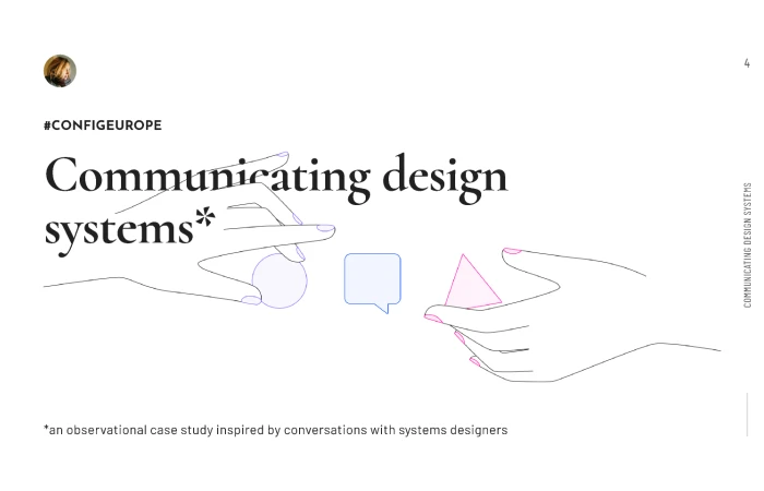 Config Europe  Communicating design systems  - Free Figma Template