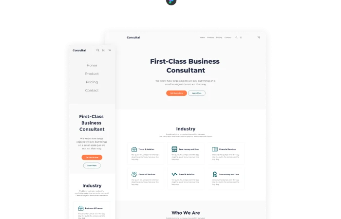 Consultal - Figma Consulting Template  - Free Figma Template