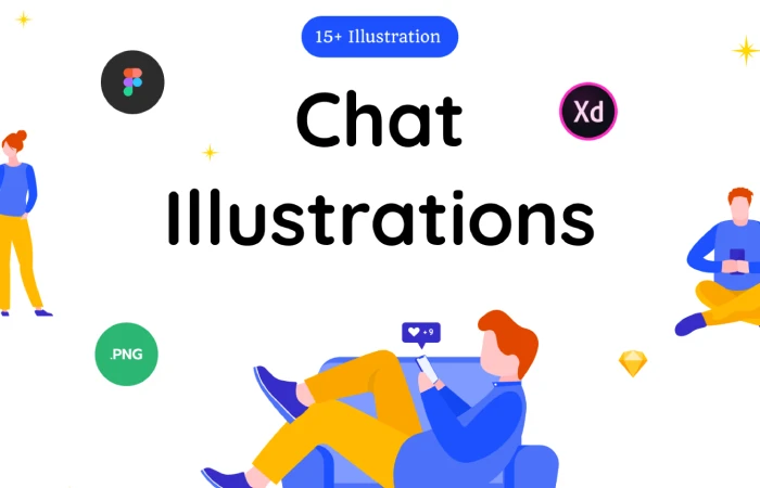 Conversation Illustration Pack  - Free Figma Template