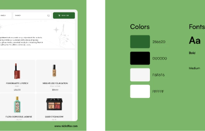 Cosmetics E-commerce  - Free Figma Template
