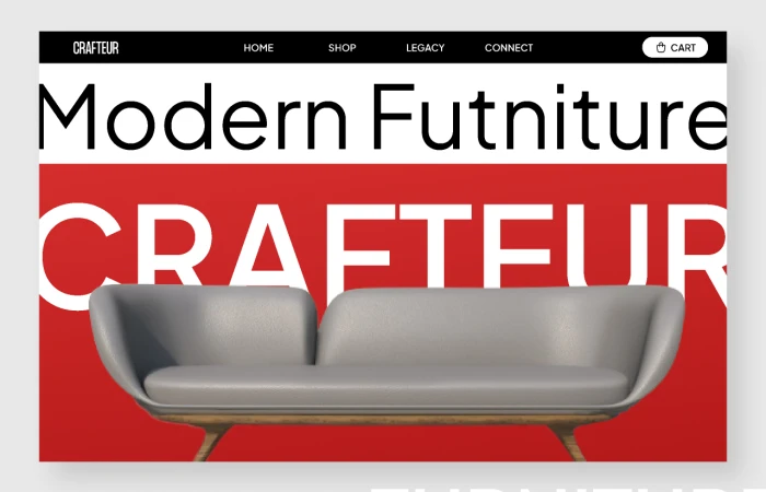 Crafteur - Furniture Designers  - Free Figma Template