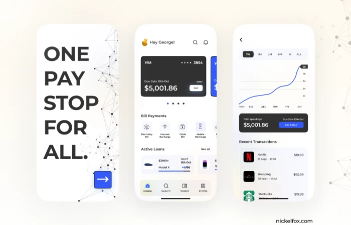 Credit Card Expense Tracker App  - Free Figma Template
