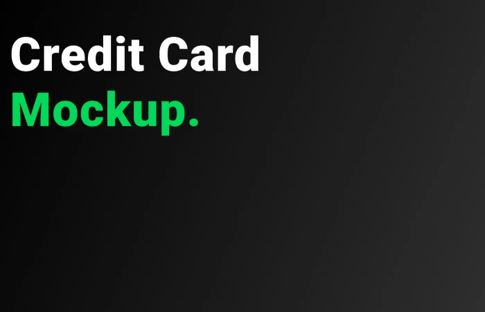 Credit Card Mockup  - Free Figma Template