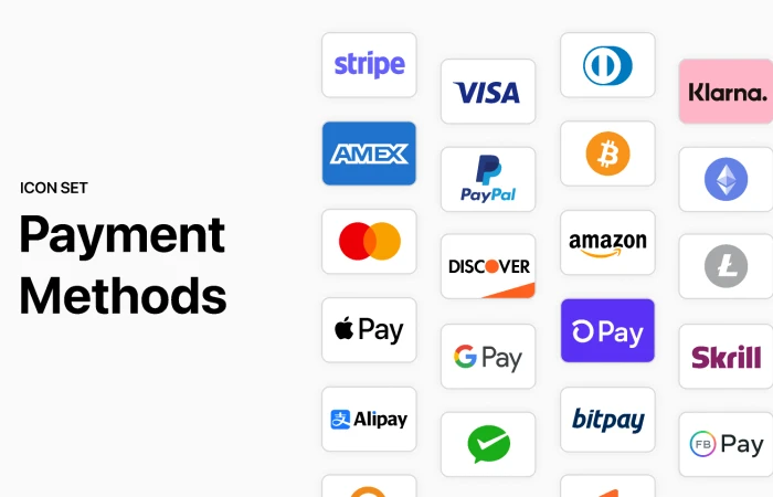 Credit Cards and Payment Methods Icons  - Free Figma Template