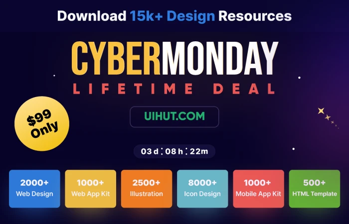 Cyber Monday Sale   - Free Figma Template
