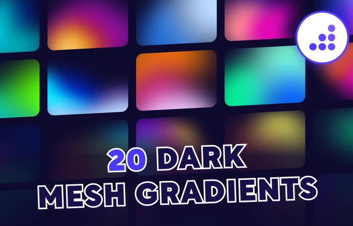 Dark Mesh Holographic Gradients | BRIX Templates  - Free Figma Template