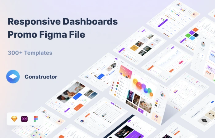 Dashboard Constructor Promotion  - Free Figma Template