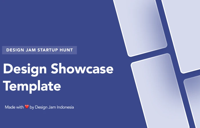 Design Jam - Startup Hunt - Showcase Template  - Free Figma Template