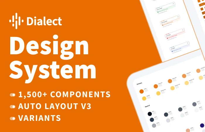 Dialect  Design System & Component Library (Free)  - Free Figma Template