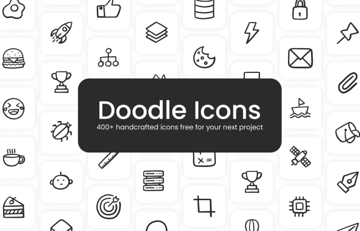Doodle icons  - Free Figma Template