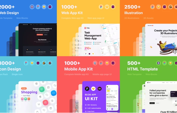 Download 21,000+ Design Resources  - Free Figma Template