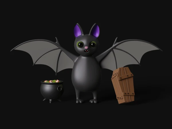 Free Halloween 3D Illustrations  - Free Figma Template