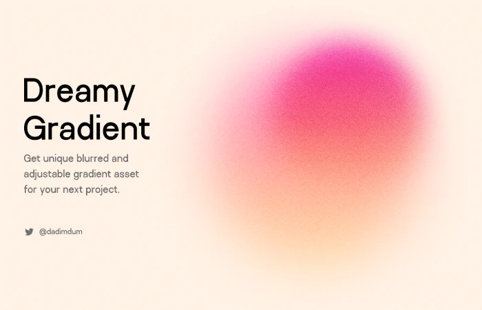 Dreamy Gradient Blur  - Free Figma Template