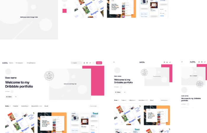 Dribbble featured image - Mockup/Template  - Free Figma Template