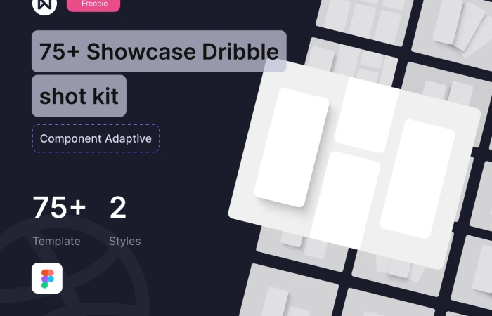 Dribbble Shot Kit  - Free Figma Template