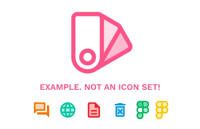 Duotone easy paint icons example  - Free Figma Template