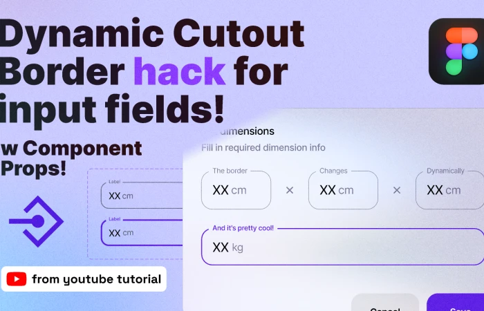 Dynamic Cutout Borders for Input Fields  with Component Props  - Free Figma Template
