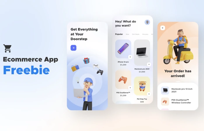 E-commerce App UI  - Free Figma Template