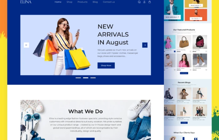 E-Commerce Fashion Website Landing Page  - Free Figma Template