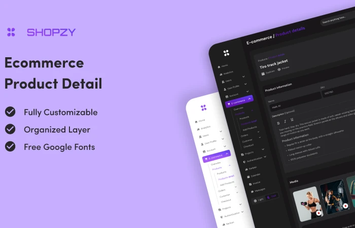 Ecommerce Product Detail  - Free Figma Template