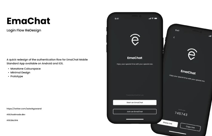 EmaChat Auth Redesign  - Free Figma Template