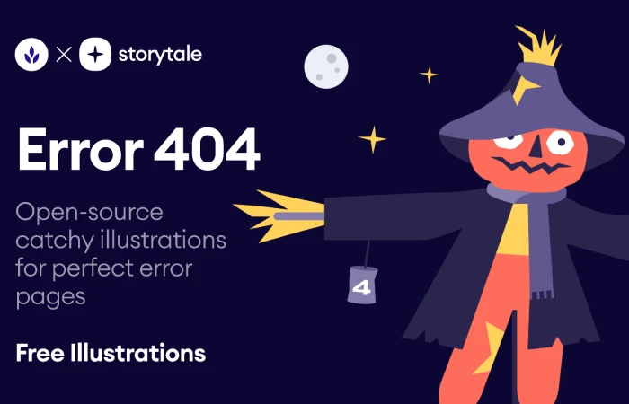 Error 404 Illustrations  - Free Figma Template