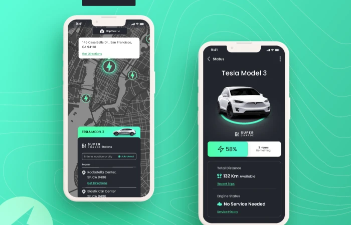 EV Charging App  - Free Figma Template