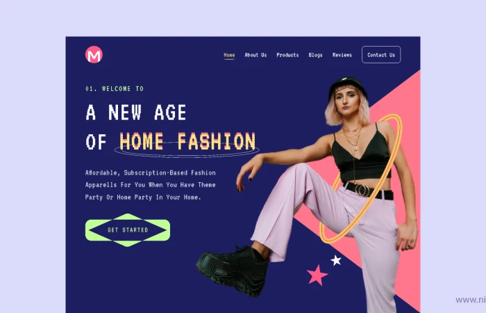 Fashion Landing Page  - Free Figma Template
