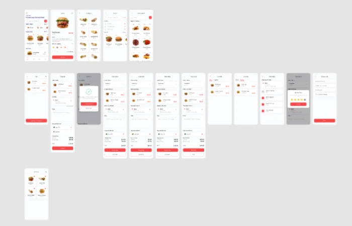 Fast Food Mobile App Full Edition  - Free Figma Template