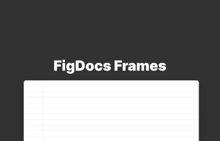 FigDocs  Paper simulation  - Free Figma Template