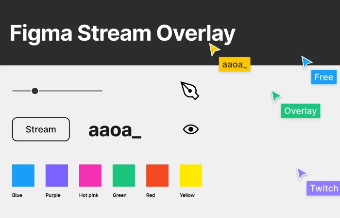 Figma Stream Overlay  - Free Figma Template