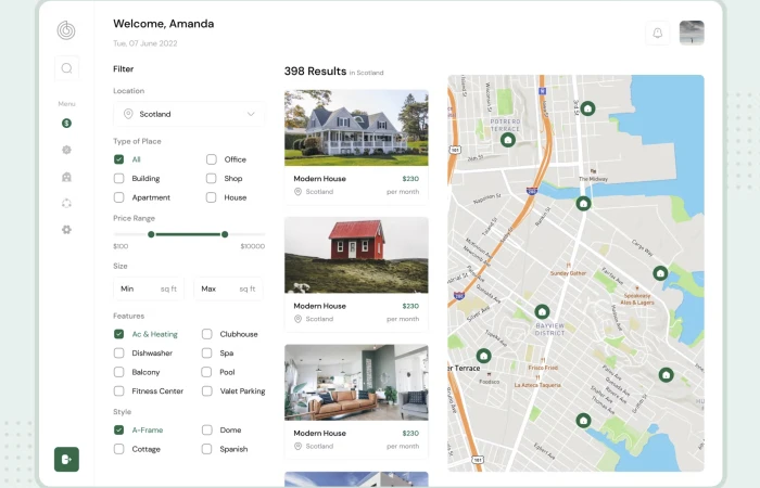Figma UI kit - Real Estate Dashboard (Community)  - Free Figma Template