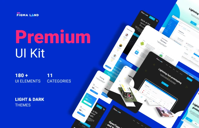 Figmaland - Premium UI Kit  - Free Figma Template
