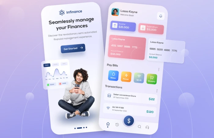 Finance Management App  - Free Figma Template