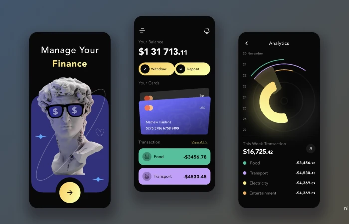 Financial Mobile Ios App  - Free Figma Template