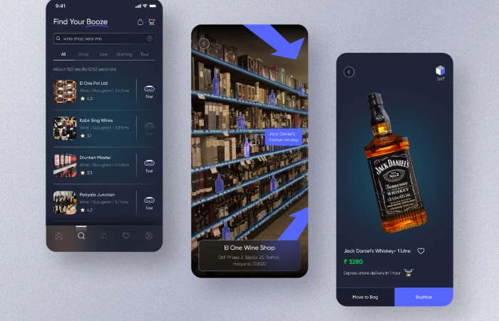 Find Your Booze  - Free Figma Template